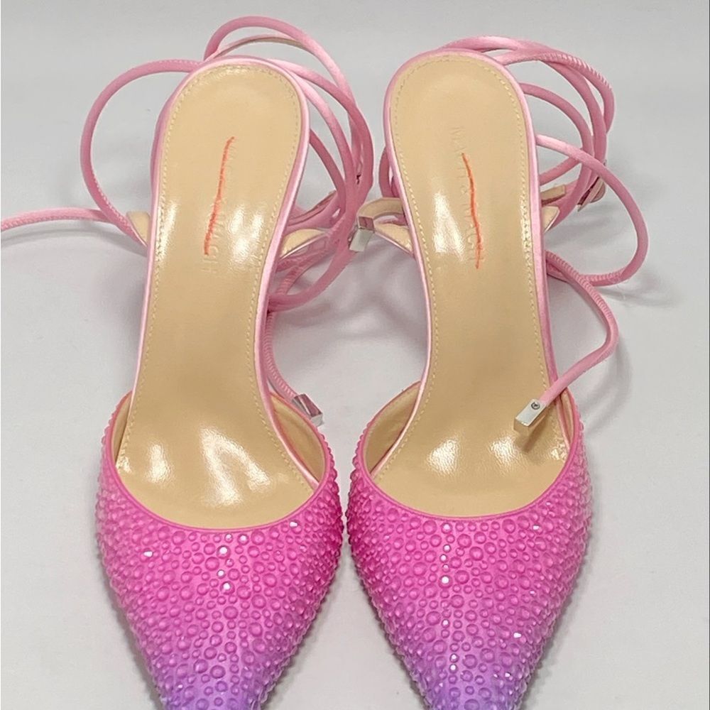 Mach & Mach Crystal-embellished ombré satin pumps size 38.5 - Picture 7 of 15